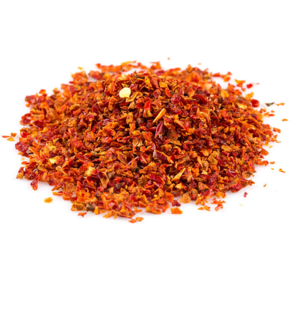 Peperoncino essiccato frantumato